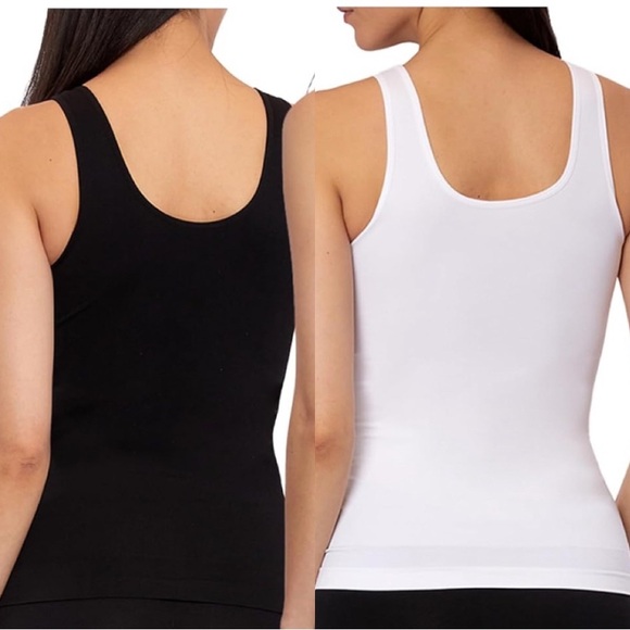 🆕 2PC Skinny Girl Skinnygirl Women's Scoop Neck Seamless Shaping Camisole 2-Pack - Picture 3 of 14